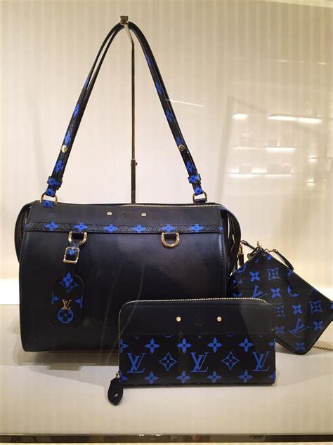 blue lv bag